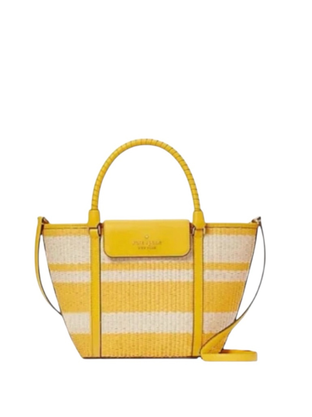 Kate Spade Yellow Stripe Cruise Medium Tote